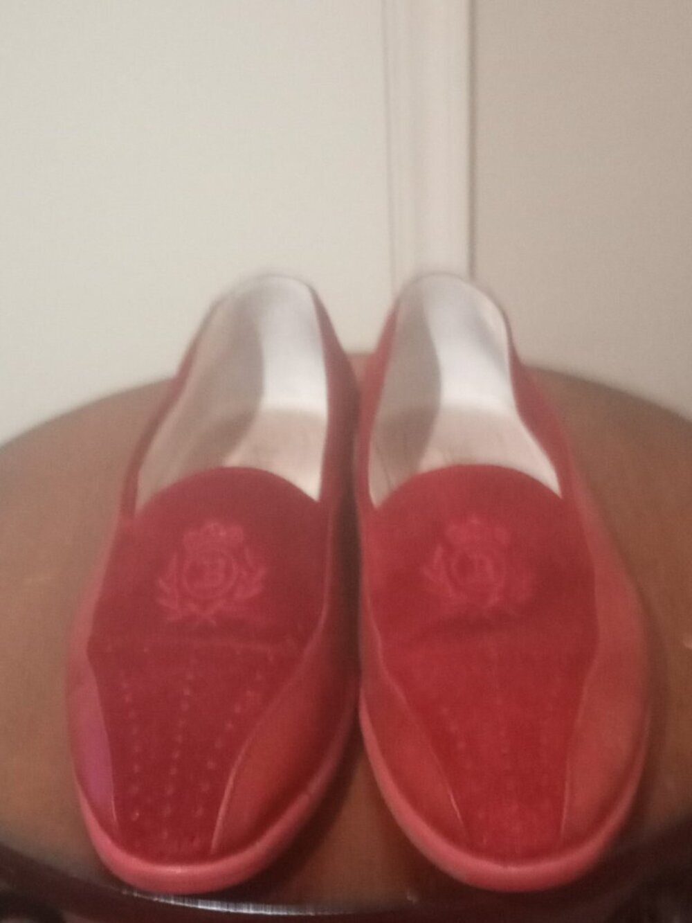 vtg 80s BALLY “Miles” burgundy Maroon Red suede and calf Slip-on Size 9M Siesta - Picture 6 of 12